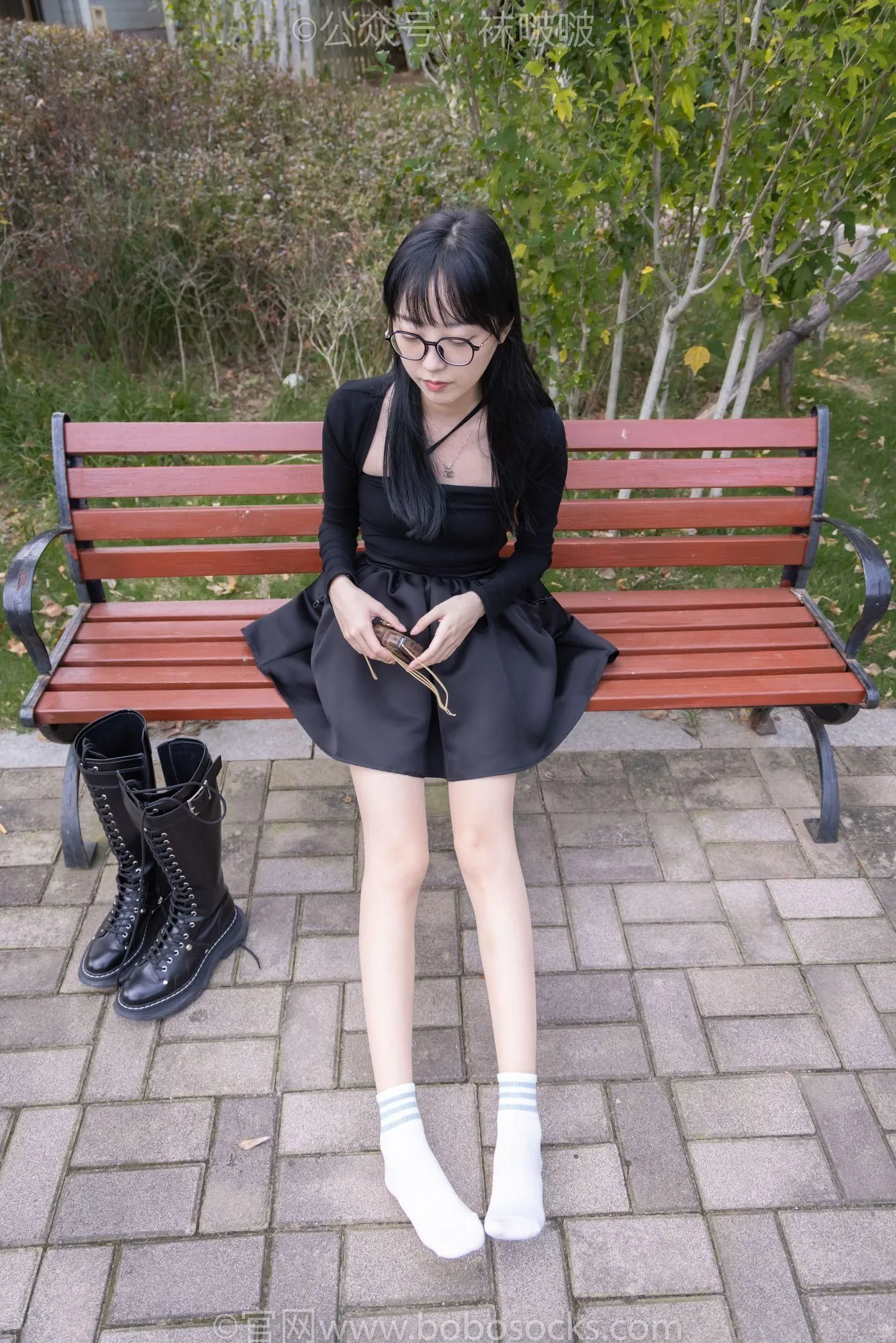 [BoBoSocks袜啵啵]NO.040 稚予-长靴、白棉袜、肉丝 [137P]插图7